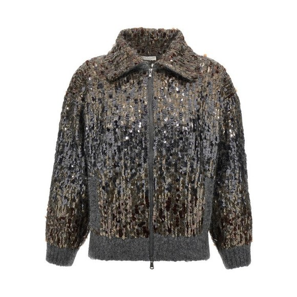 Brunello Cucinelli Dazzling Dégradé Embroidery Cardigan - NWT - Picture 1 of 4